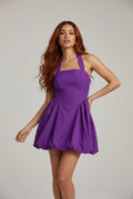 Dress corto con spalline e gonna balloon