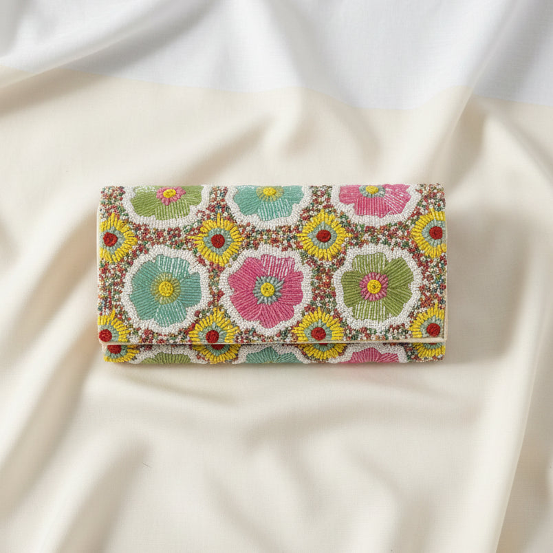 Spring Breeze Beaded Clutch