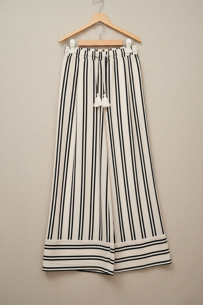 Pantalone palazzo rigato