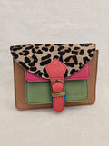 Soruka SAVANA - Mini Crossbody Cuoio e Cavallino Leopardato