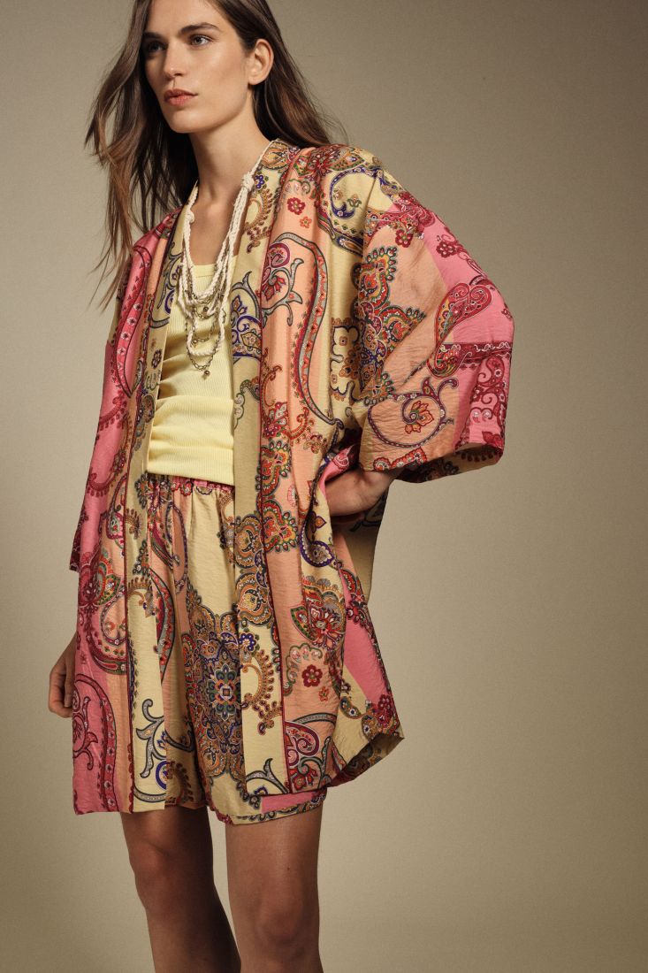 Kimono pasley colori pastello