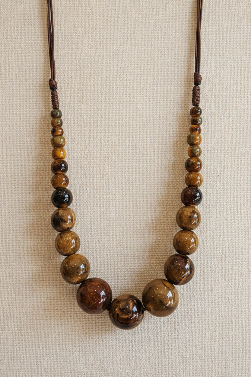 Collana " zaira " occhio di tigre
