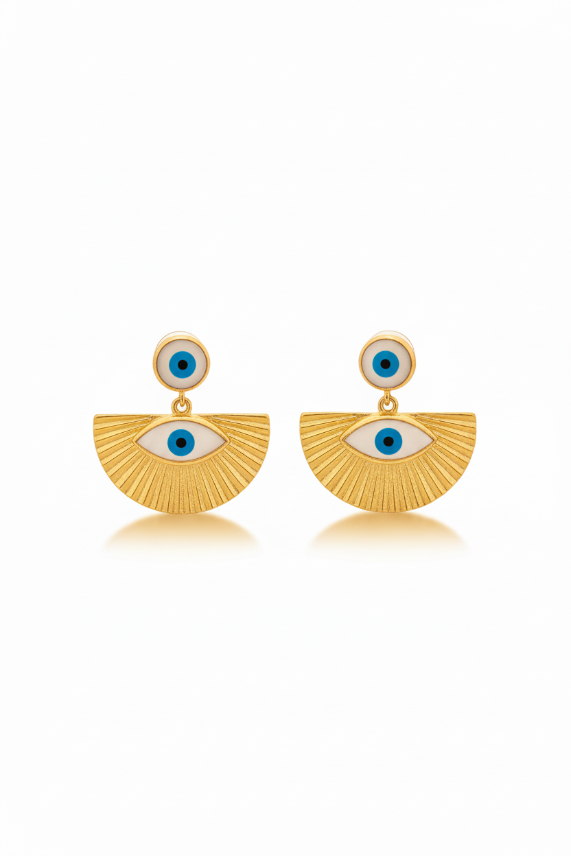 Orecchini ventaglio occhio