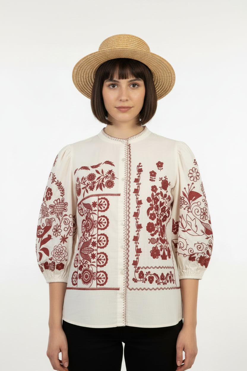 Camicia ricami