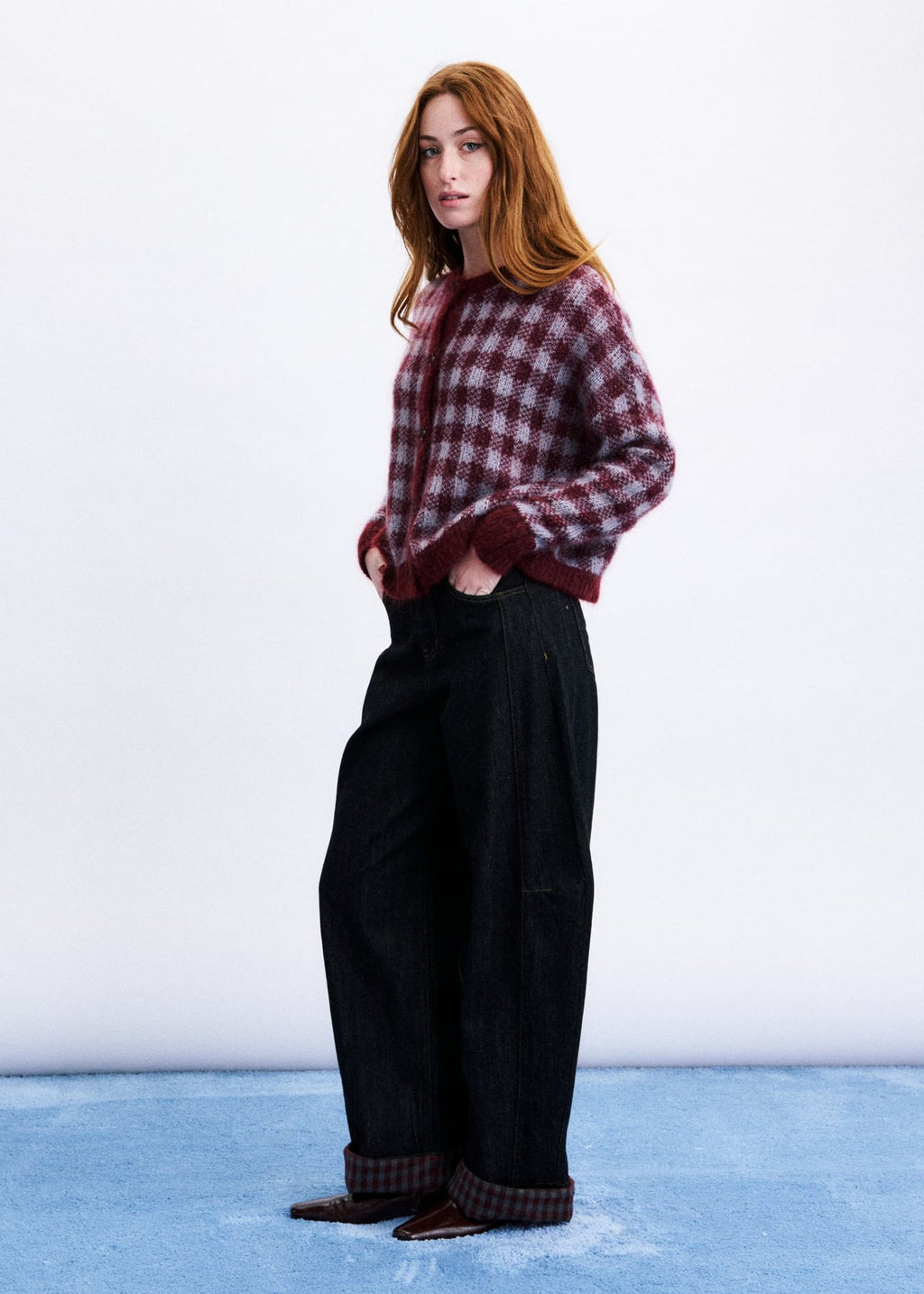 Cardigan AOMORI Bordeaux
