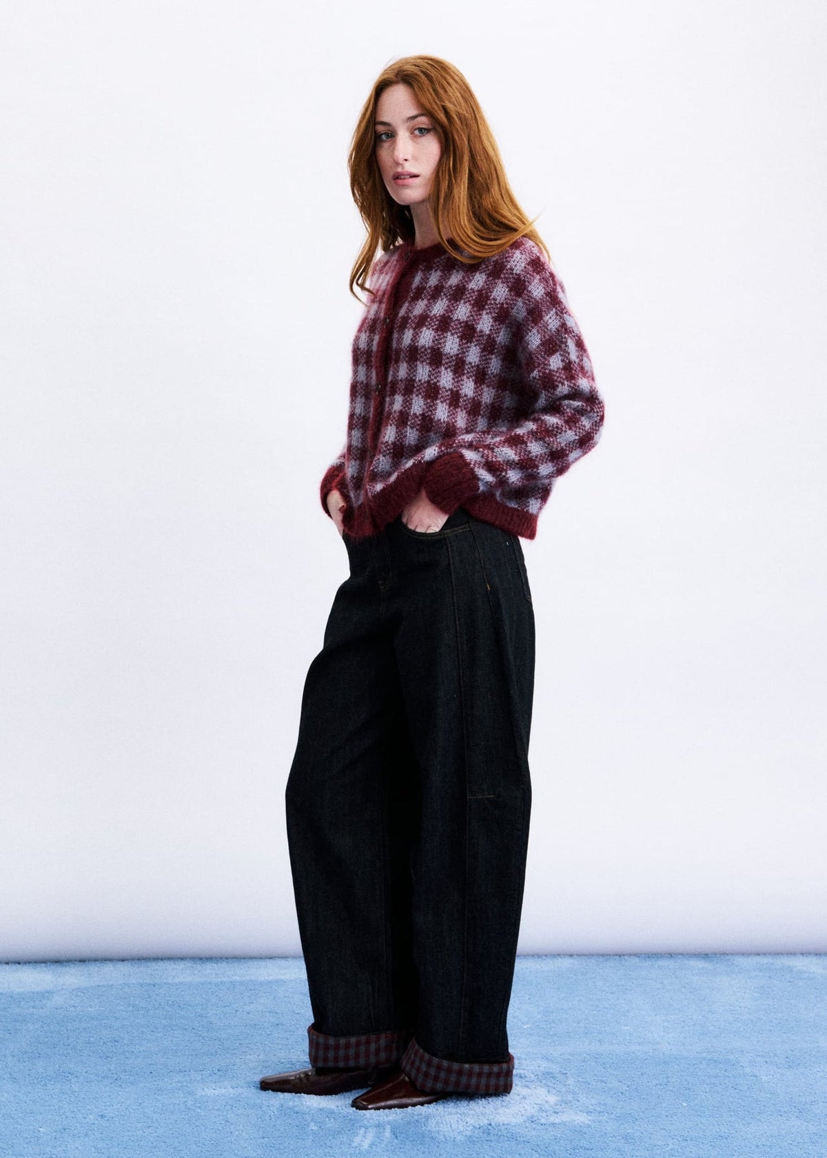 Cardigan AOMORI Bordeaux
