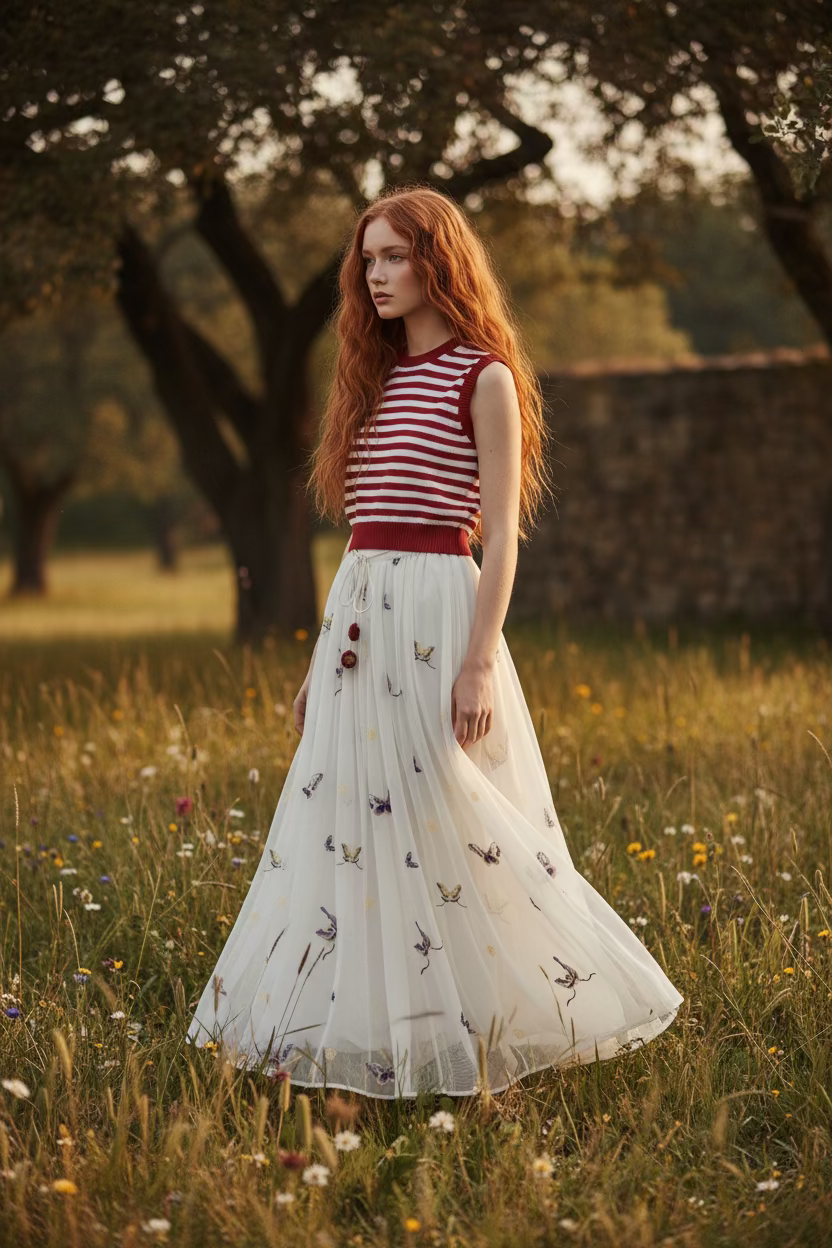 Gilet bicolor bianco rosso
