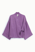 Blazer kimono fit morbido con cintura laterale
