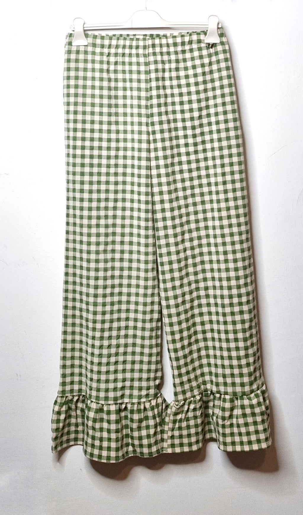 Pantalone verde Vichy
