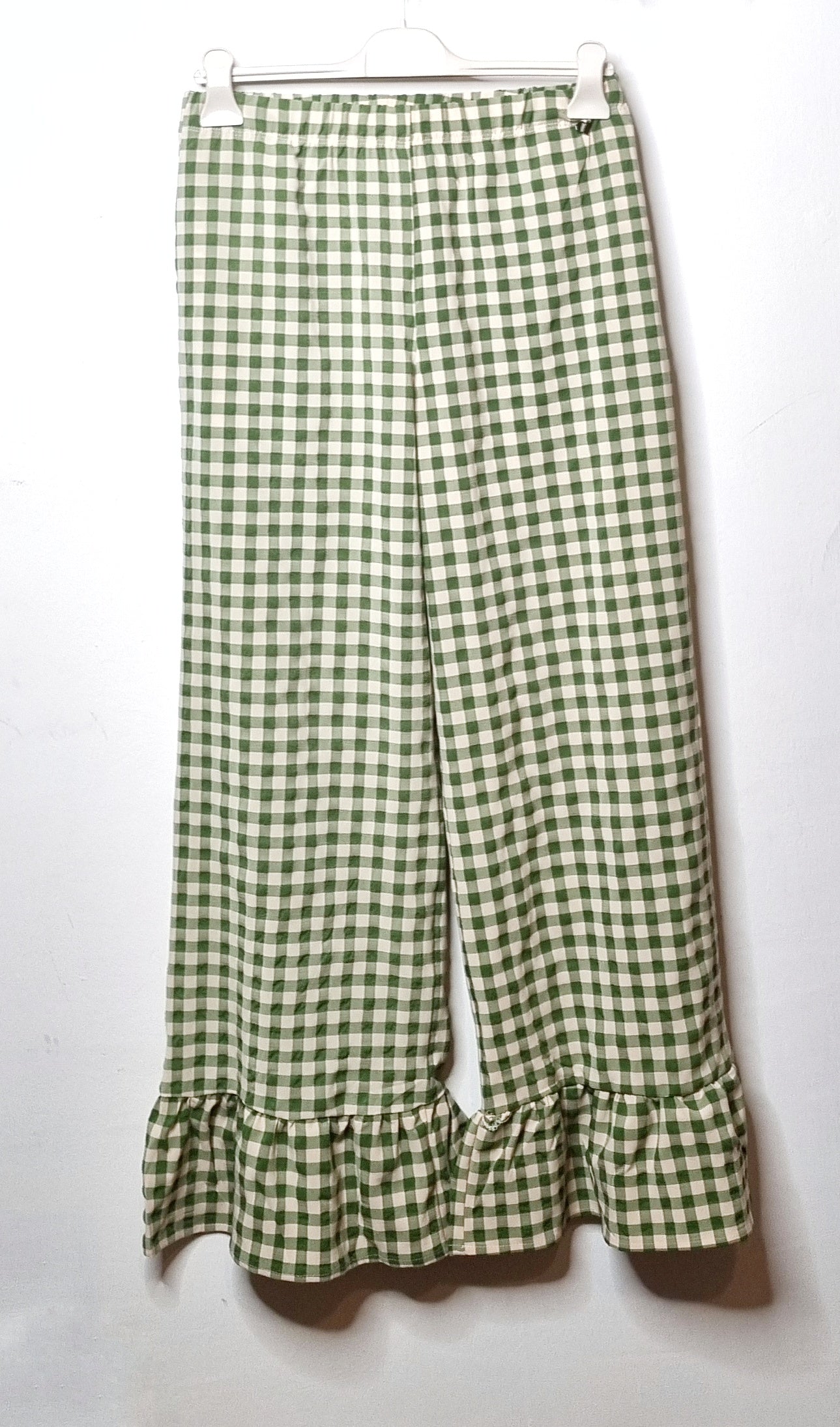 Pantalone verde Vichy