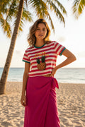 T-shirt a righe "Pinas Premiada"