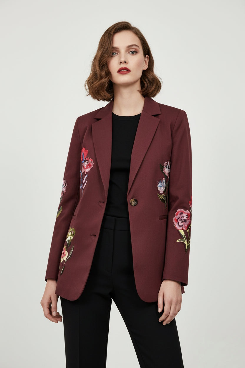 SVALA EMBROIDERY BLAZER - Fig
