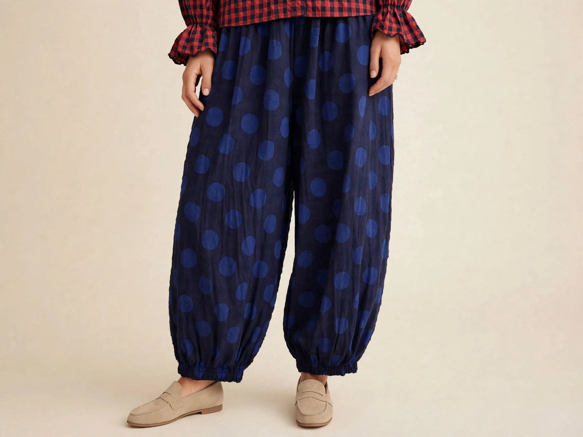 Pantalone Balloon Pois
