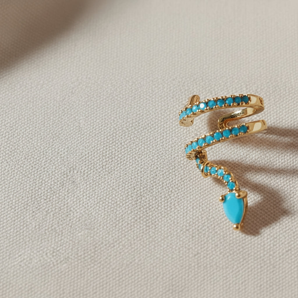Ear cuff " esmeralda "