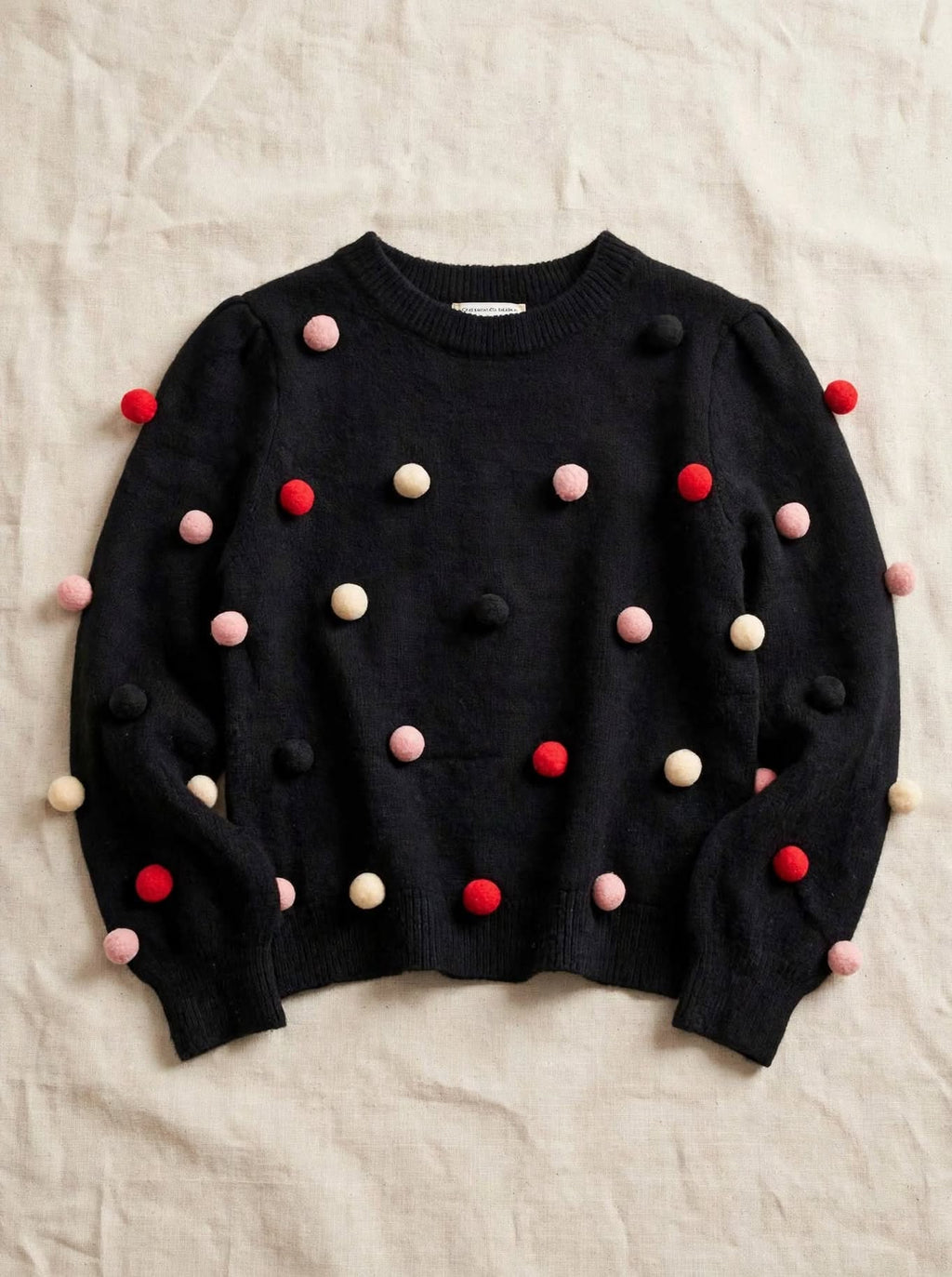 DOT PARTY - Pullover oversize con applicazioni 3D