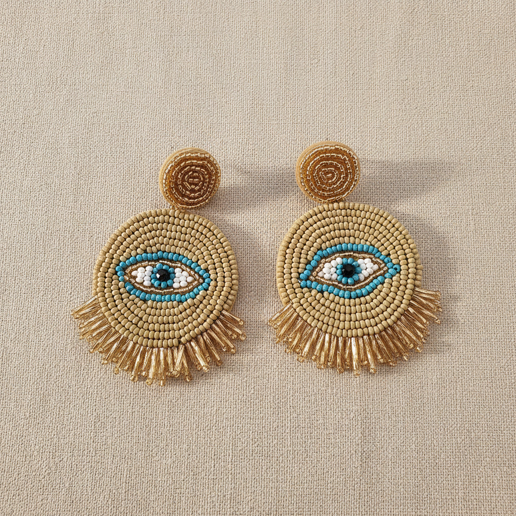 " LIA" earrings boho gold