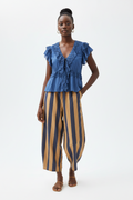 Barrel stripe pants