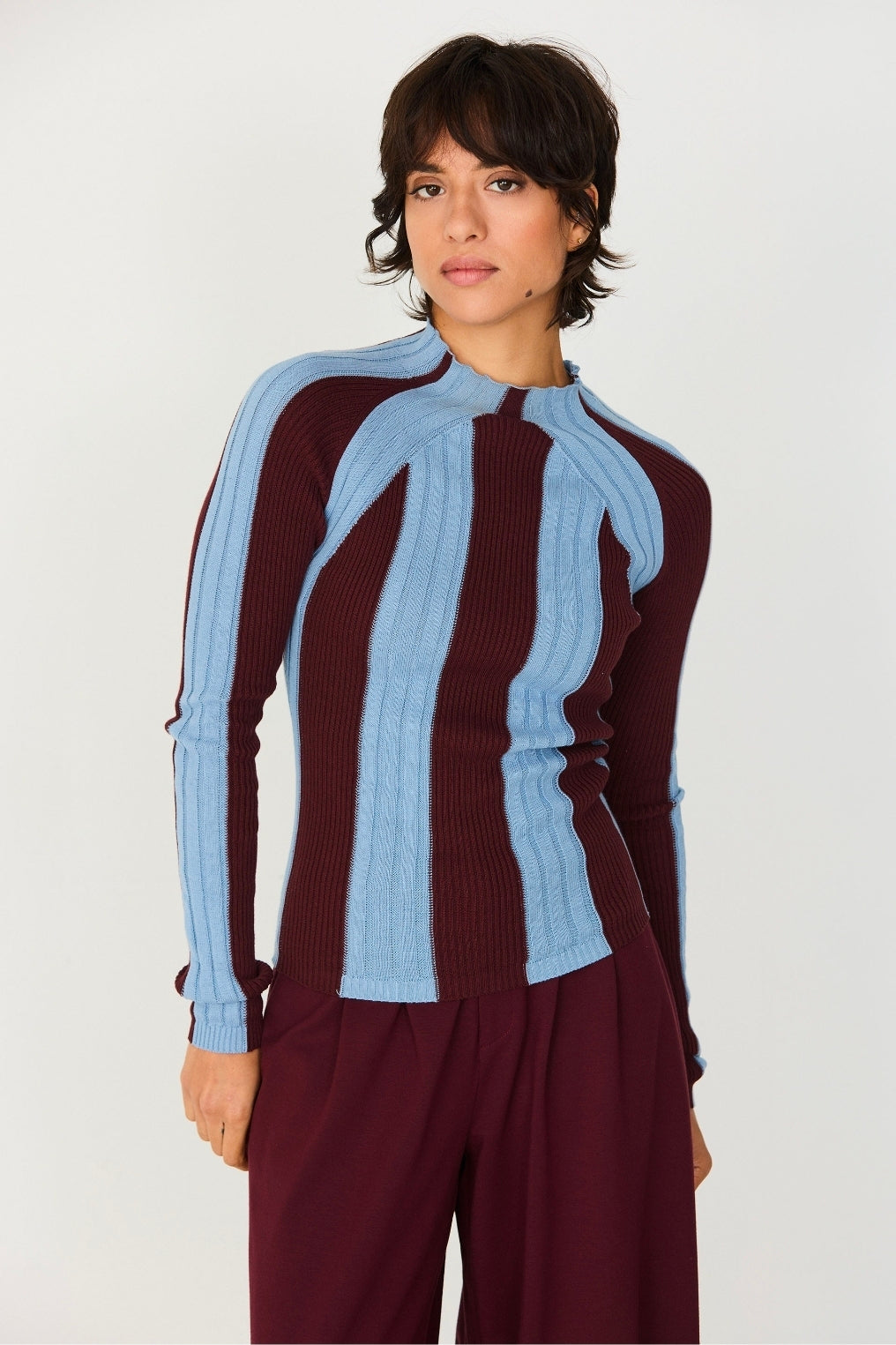 ANUK-GOTS T-SHIRT ribbed