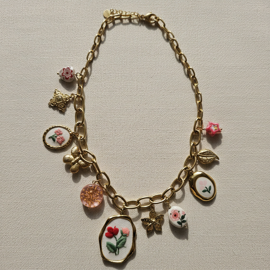 Collana " Mariè" con ciondoli