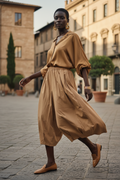 Pantalone Balloon noisette