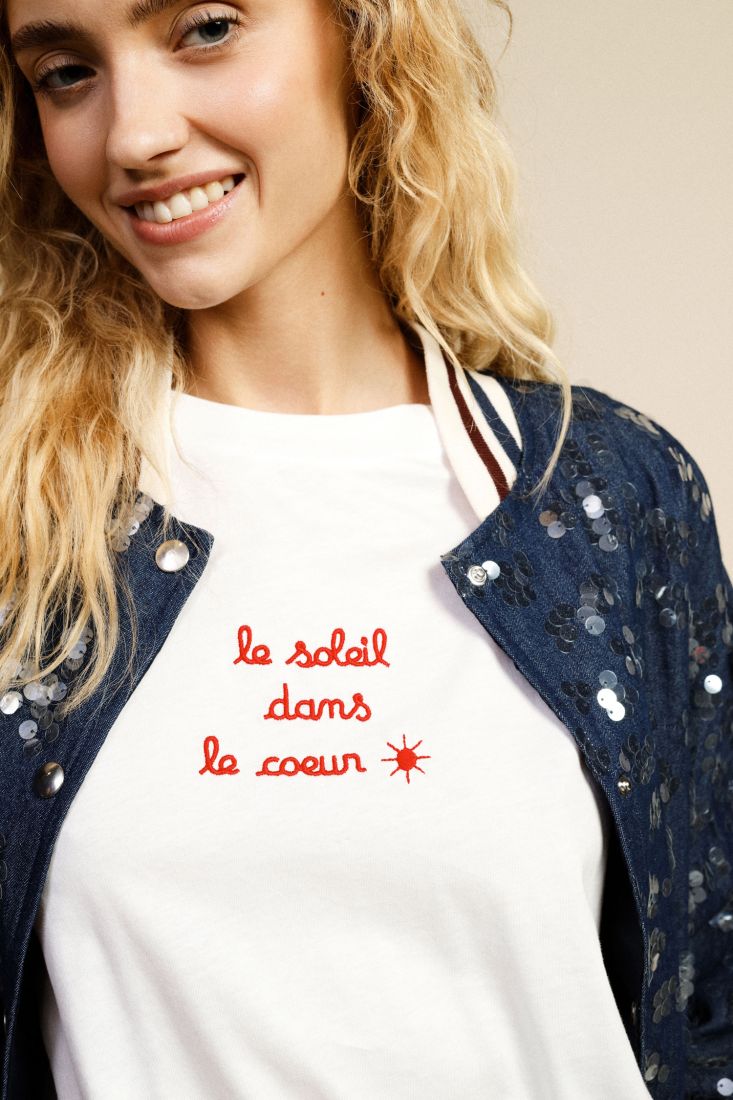 T-shirt le soleil dans le coeur