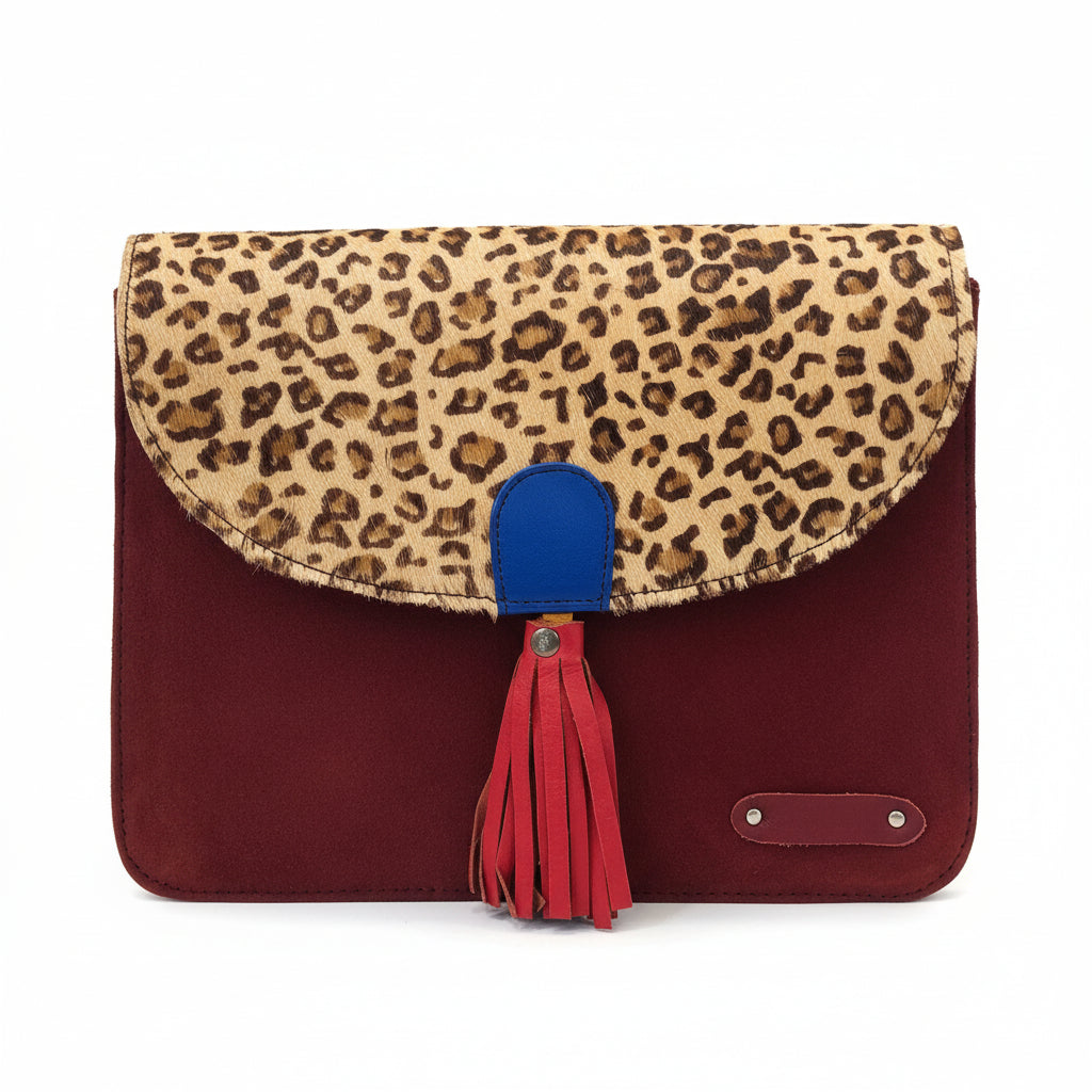 Borsa soruka bordeaux nappina rossa