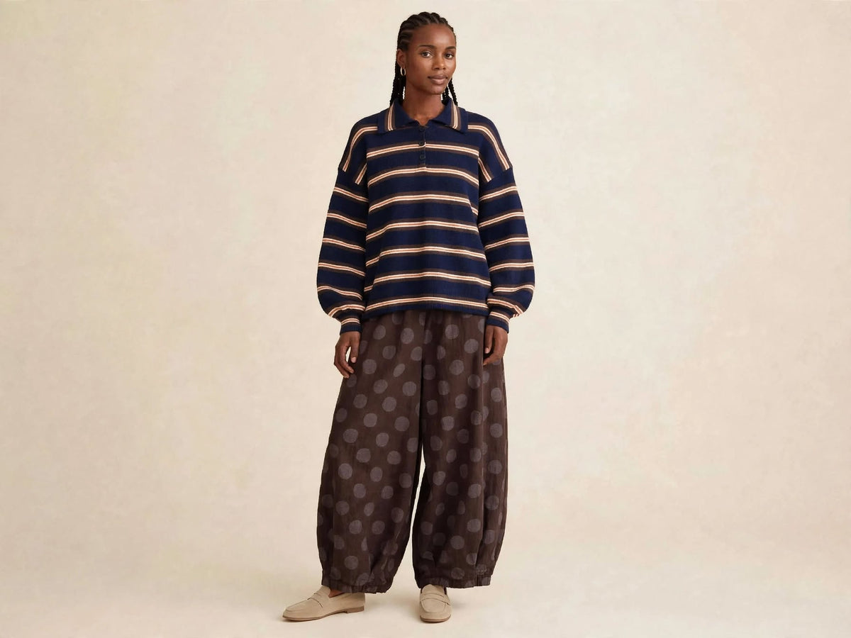 Pantalone Balloon Pois