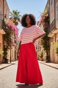 Pantalone palazzo rosso