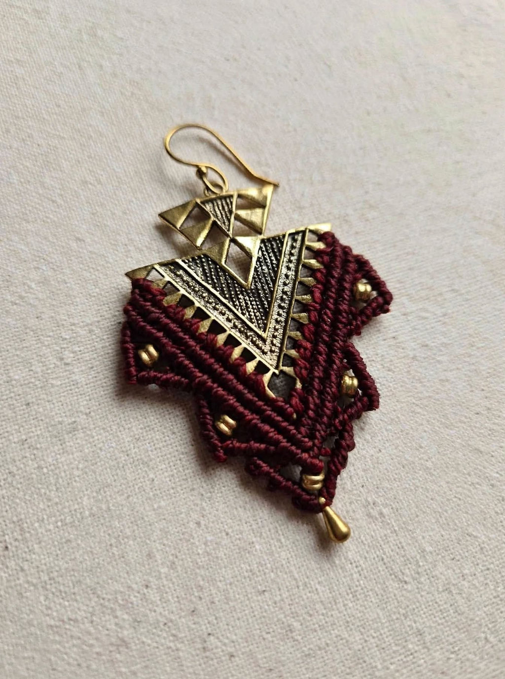 TRIBAL  bordeaux   - talismano da indossare.