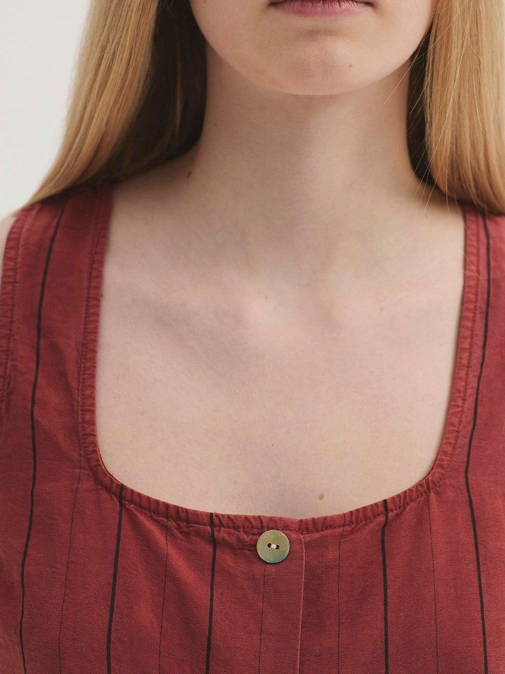 Top in Tencel overdye con righe