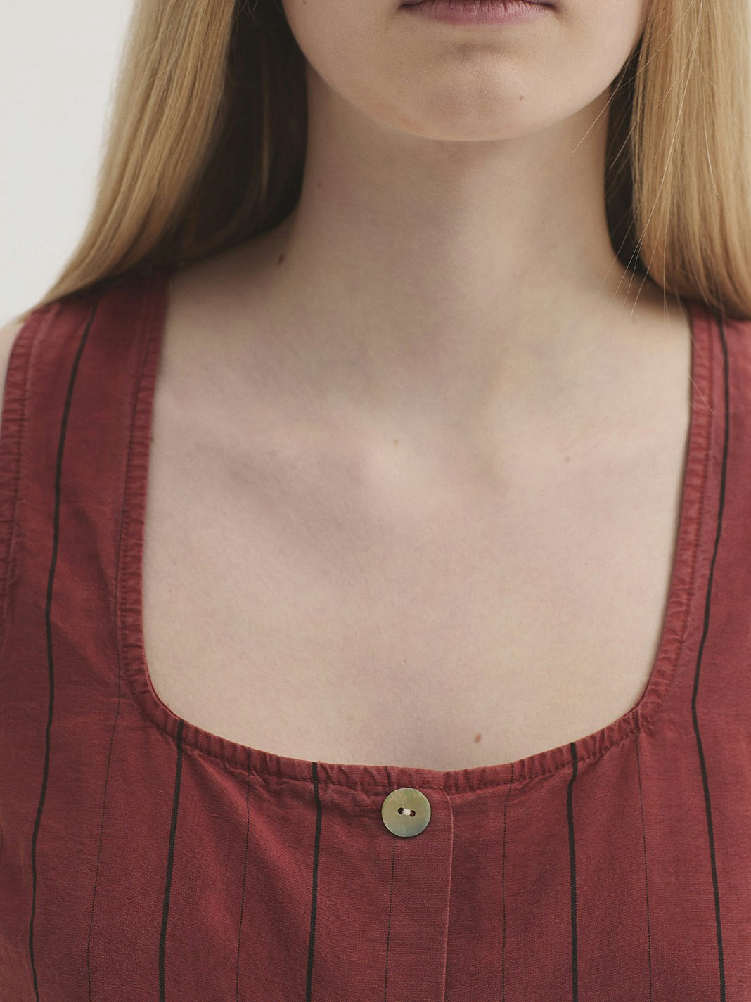 Top in Tencel overdye con righe