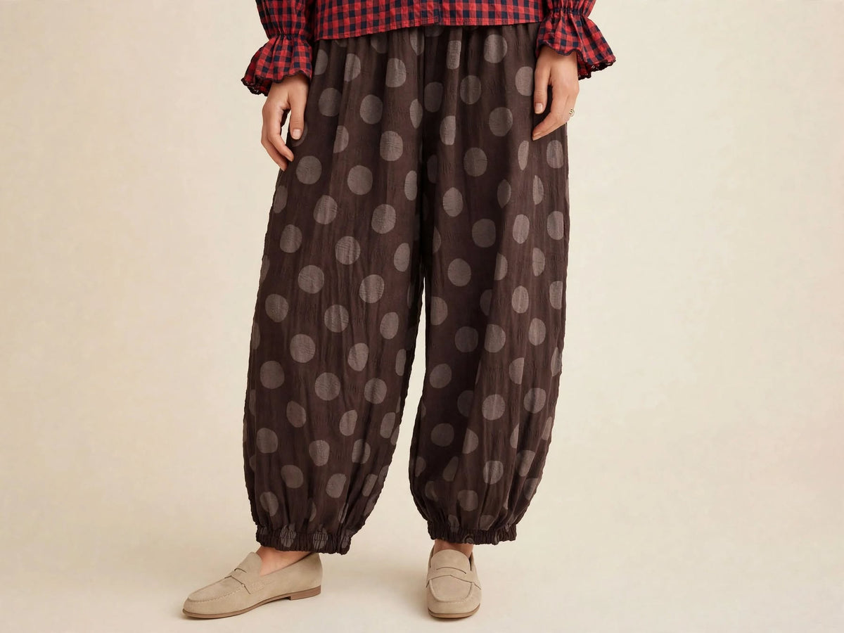 Pantalone Balloon Pois