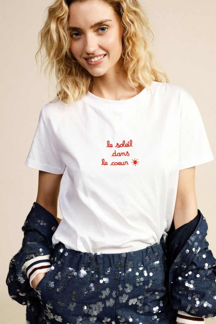 T-shirt le soleil dans le coeur
