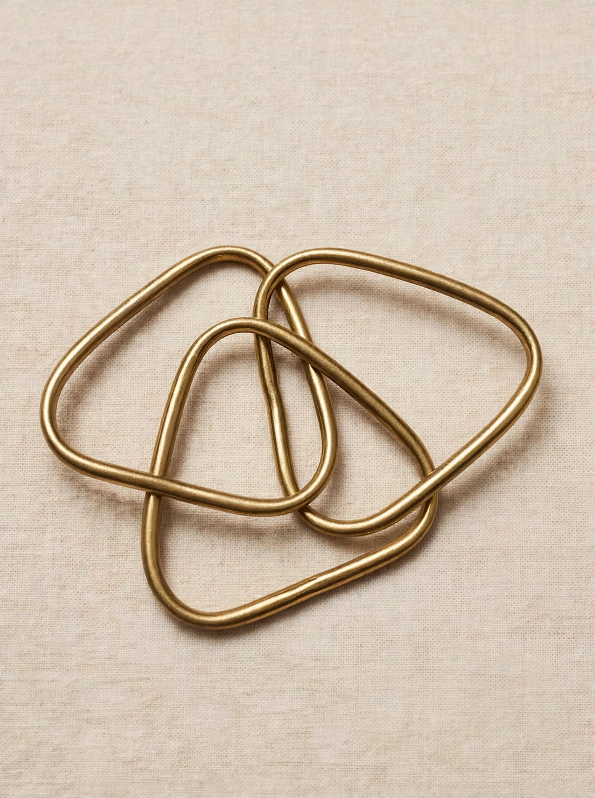 Tria - Bracciale 3 in 1 Triangolare - Ottone - 7x7cm