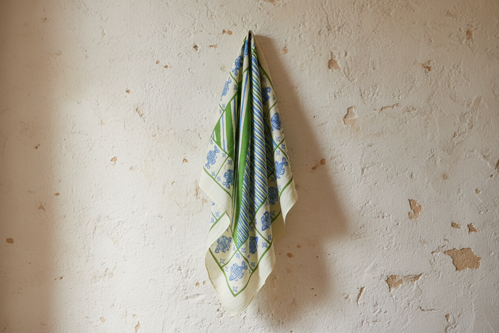 Foulard poisson green