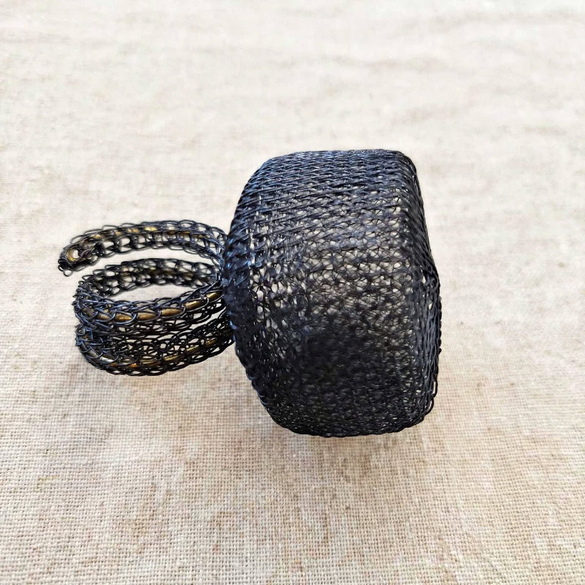 CUBE 01 - Anello Oversize Regolabile | Anello Scultura Fatto a Mano