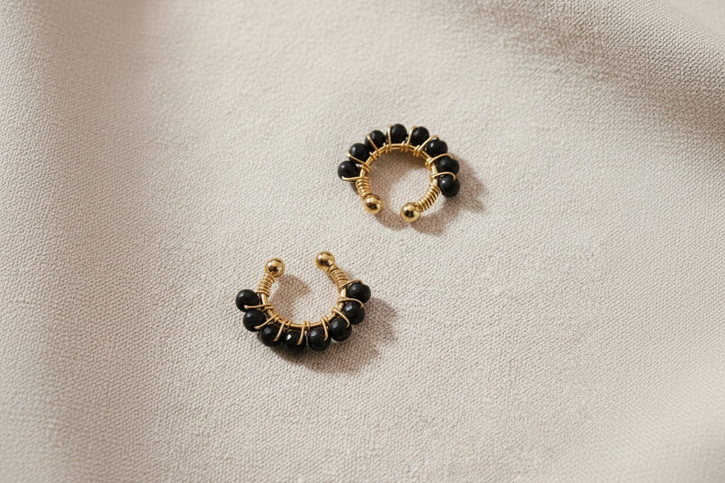 Ear cuff " noir "