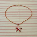 Collana stella marina rossa 🌟