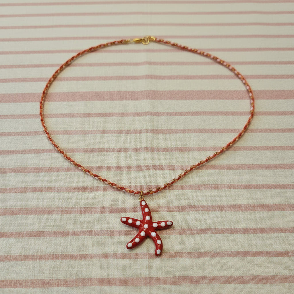 Collana stella marina rossa 🌟