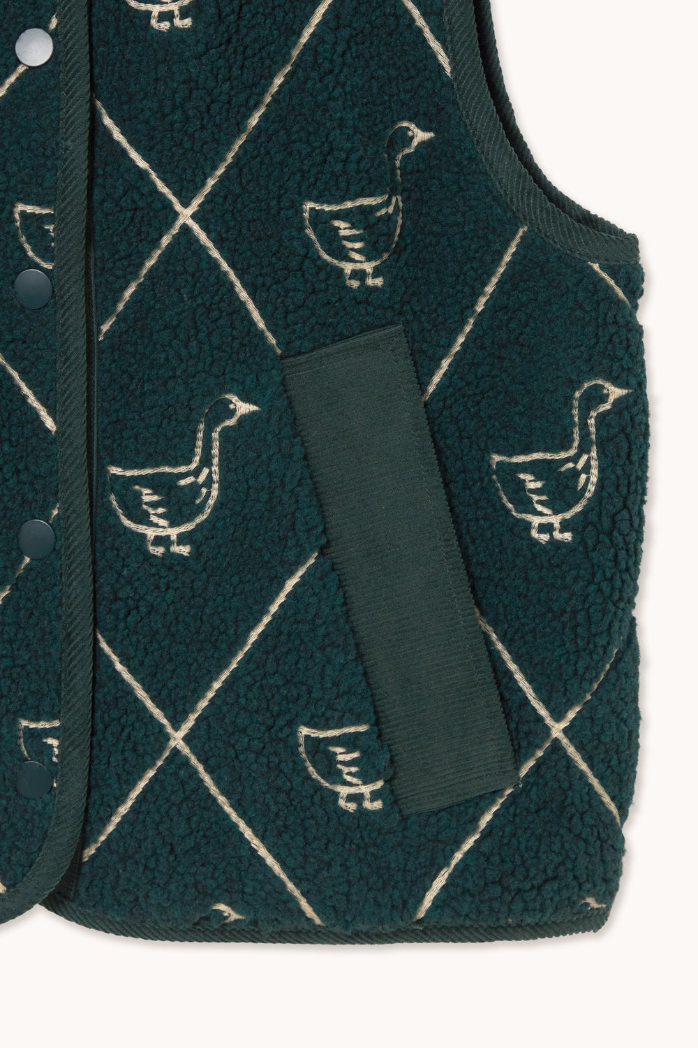 DIAMOND GEESE SHERPA VEST