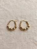 BUBBLE HOOP  – Orecchini a cerchio con sfere.