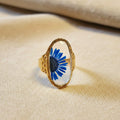 Anello " Daisy blue "