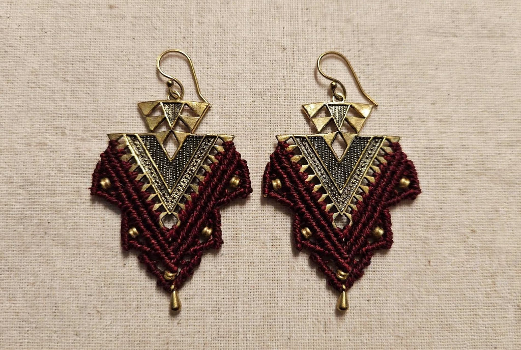 TRIBAL  bordeaux   - talismano da indossare.