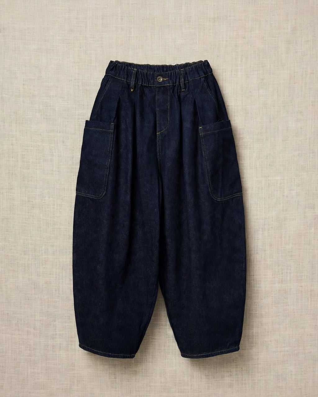 BALLON JEANS - Barrel Fit Denim Dark Indigo