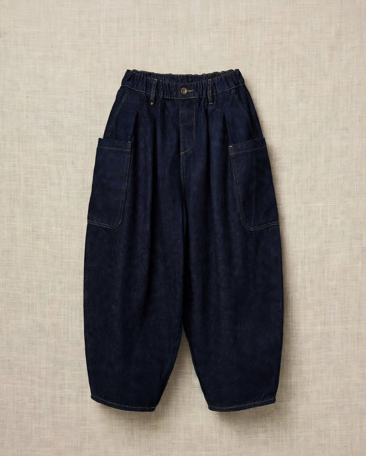 BALLON JEANS - Barrel Fit Denim Dark Indigo