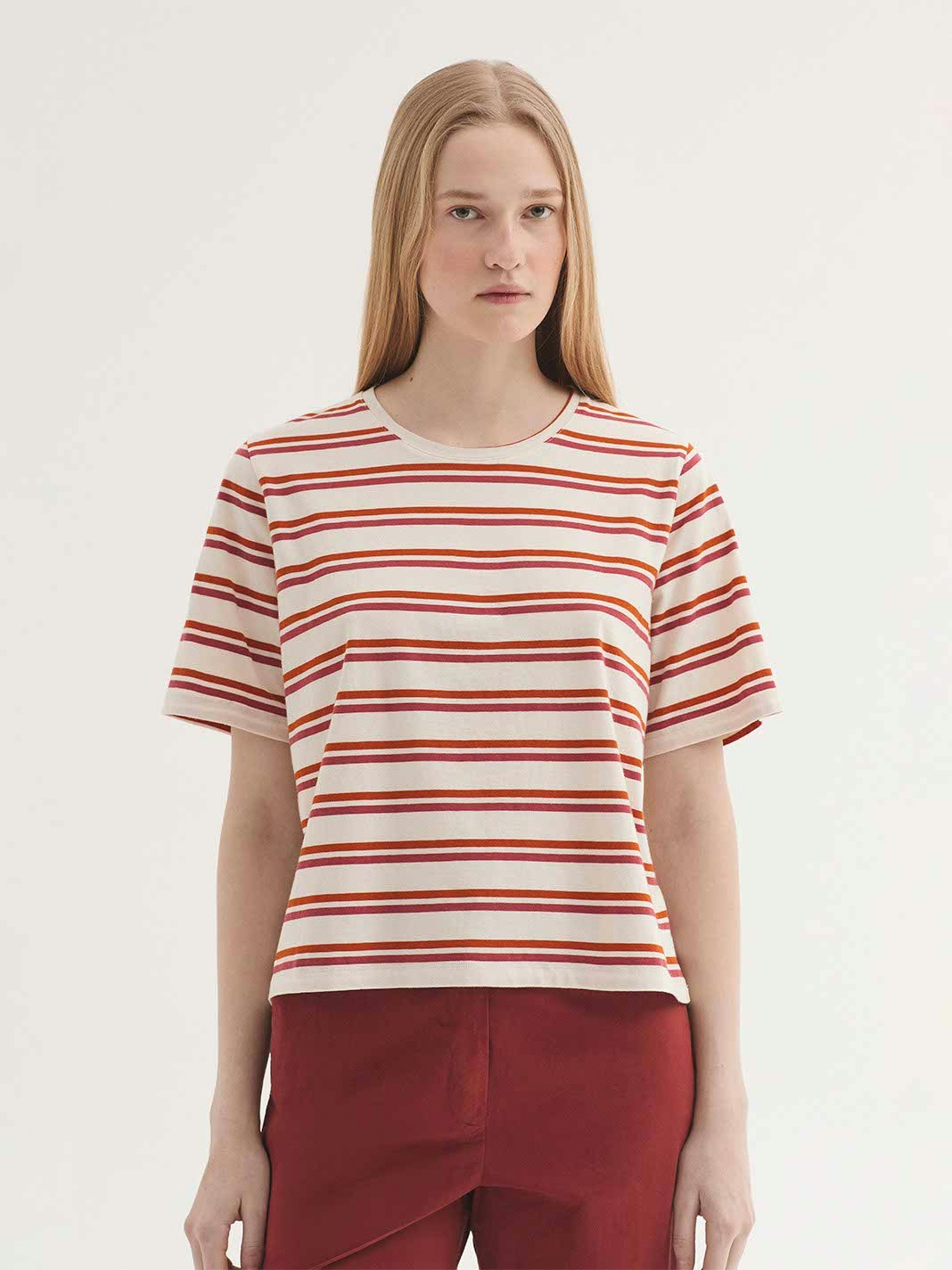T-shirt doppia riga