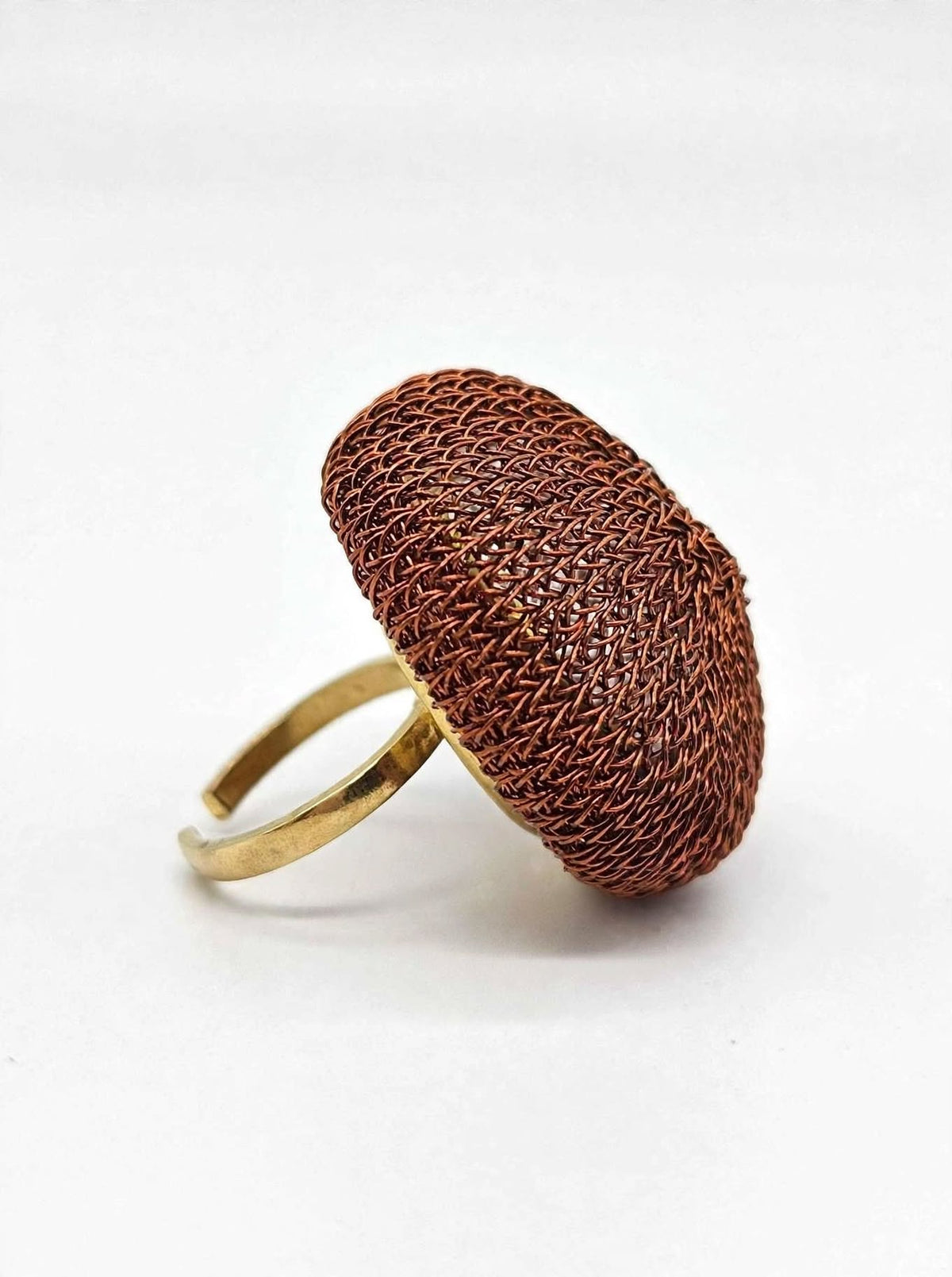 Anello Fungo Big Size Regolabile Fatto a Mano in Italia