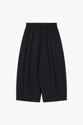 Pantaloni palazzo cropped vita elasticizzata