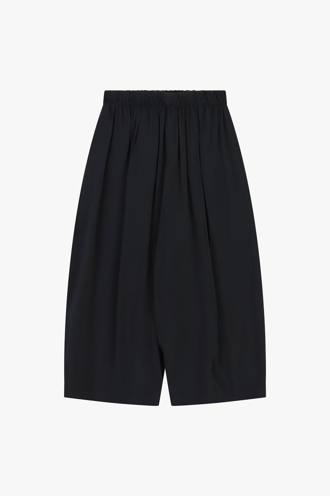 Pantaloni palazzo cropped vita elasticizzata
