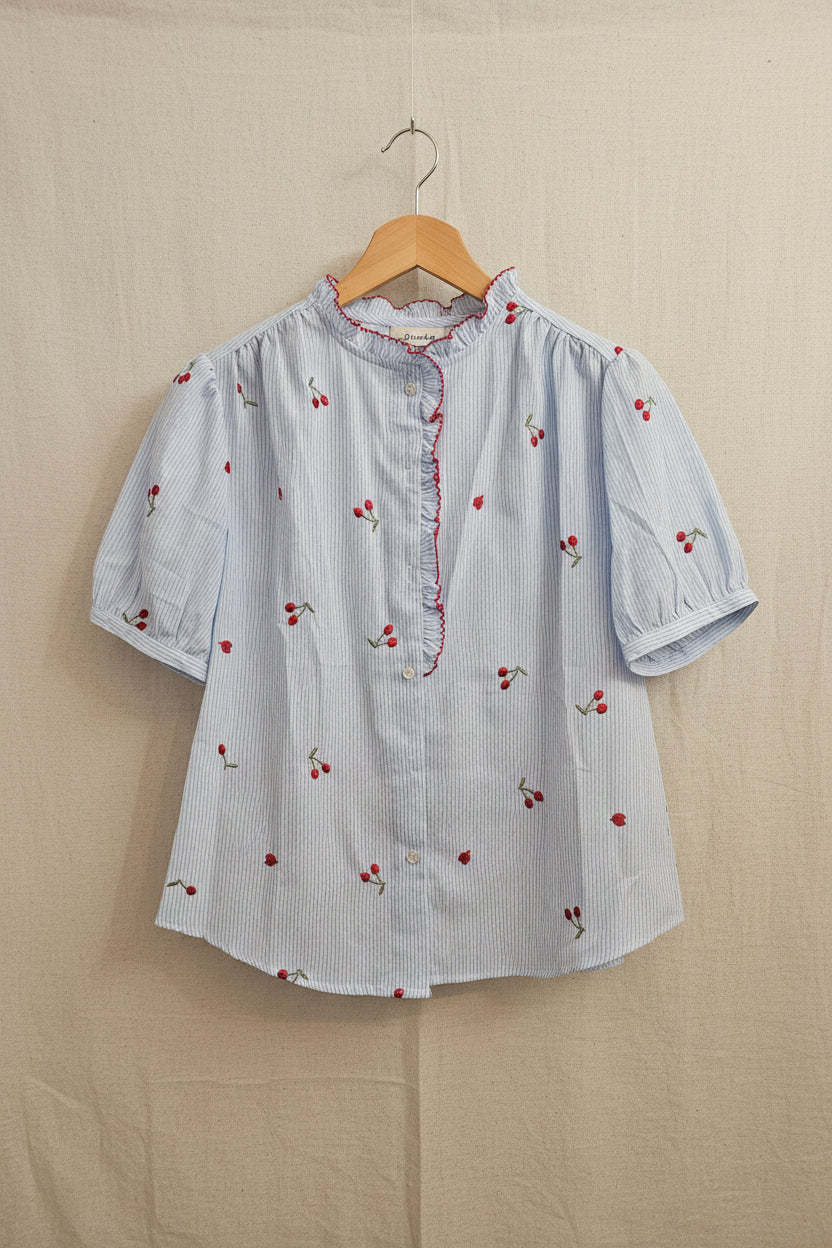 Camicia " la Romanticona " ciliegia